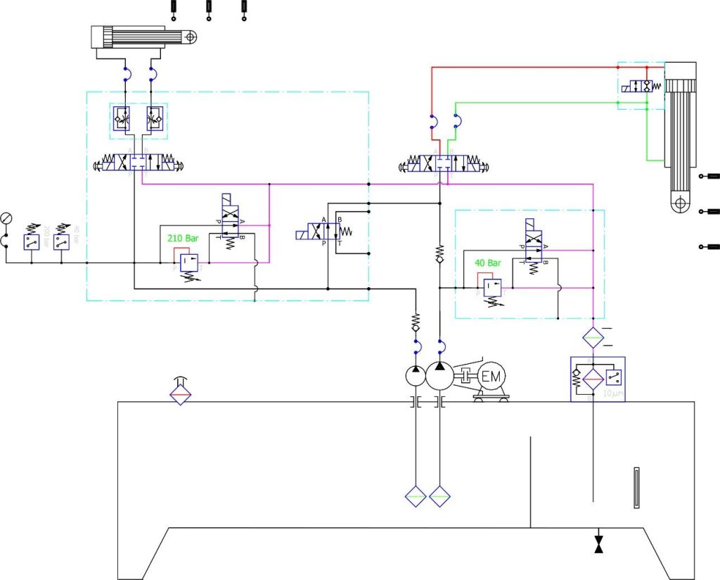 Hệ Thống Thủy Lực Cho Máy Ép Cty Việt Hà Thiết Kế