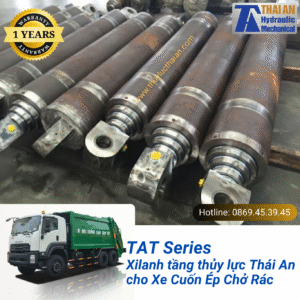 TAT-60/1490/4920 -  Xilanh tầng Xe Cuốn Ép Chở Rác 14, 18, 20 m3