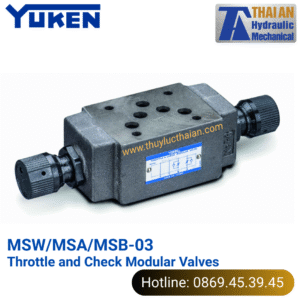 MSW/MSA/MSB-03. Van tiết lưu một chiều