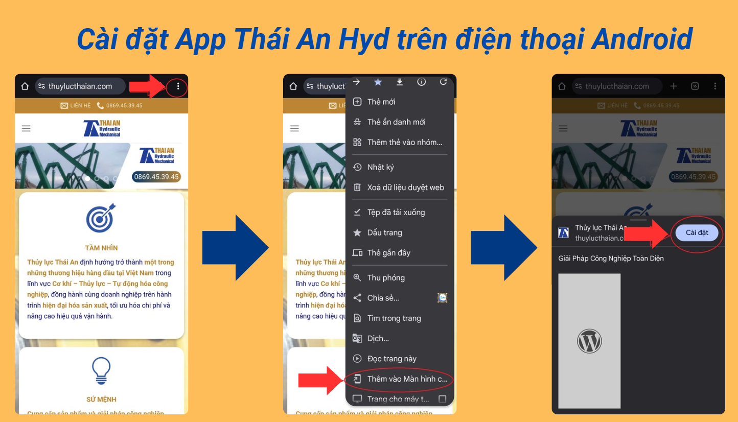 Cài app trên Android
